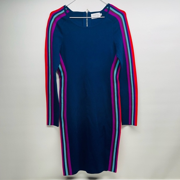 Tanya Taylor Dresses & Skirts - TANYA TAYLOR LONG SLEEVELESS MULTICOLOR DRESS SIZE M NAVY BLUE
